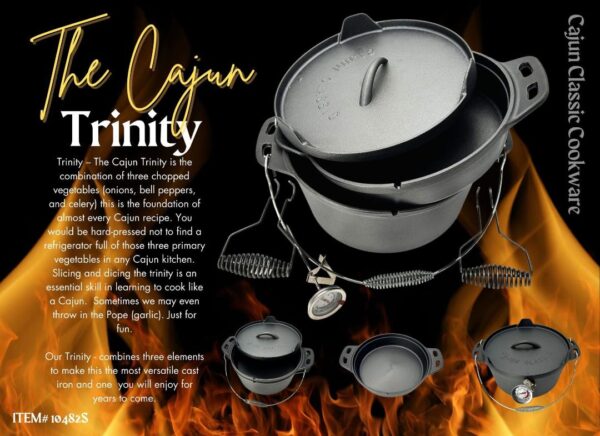 The Cajun Trinity Cast Iron Pot