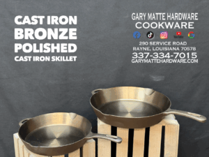 Cajun Classic Bronze Mirror Polished Cast Iron Skillet