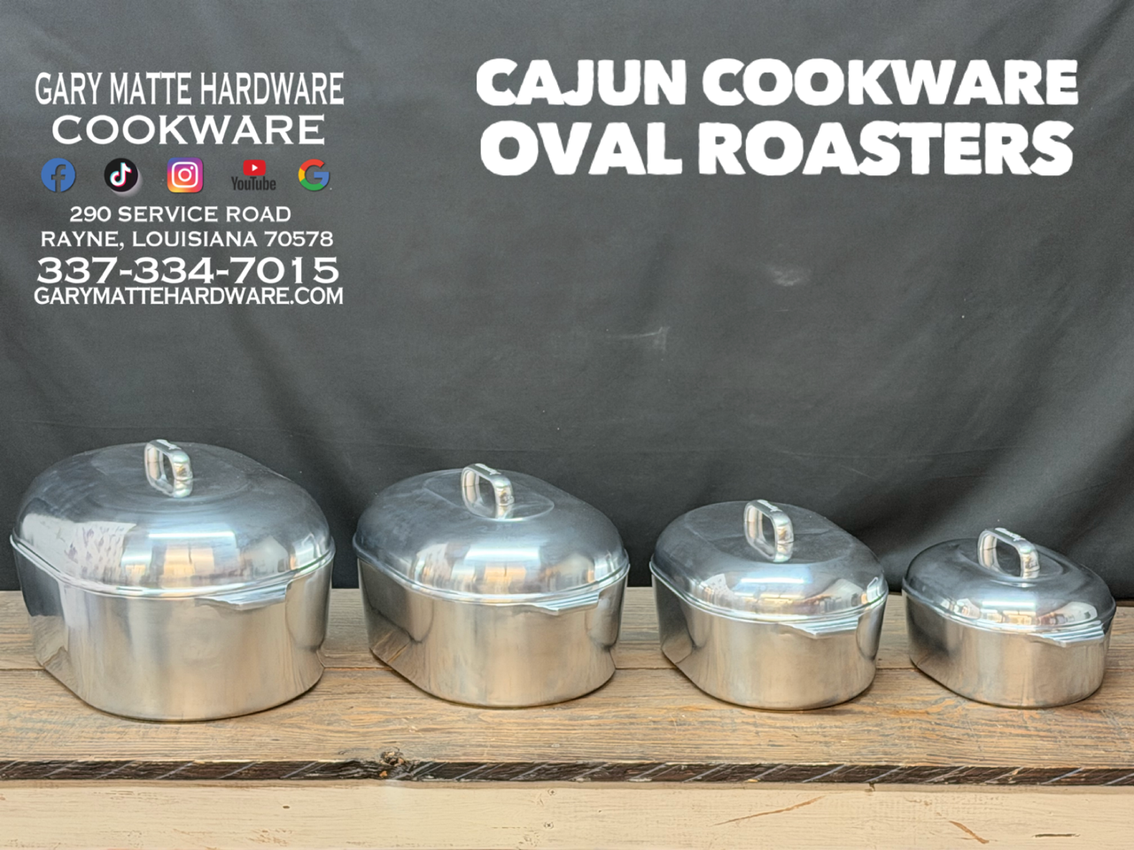 Cajun Cookware Alum Oval Roasters